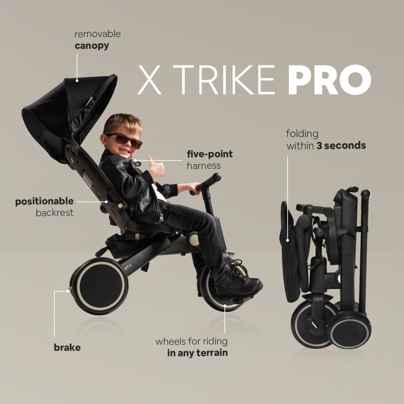 Trojkolka X Trike Pro, Ivory Beige 2