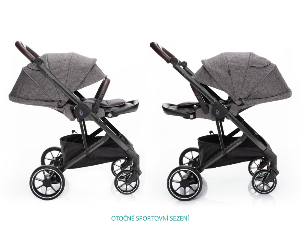 Set kočík Quest+ korba+ adaptéry, Tornado Grey/Black 4