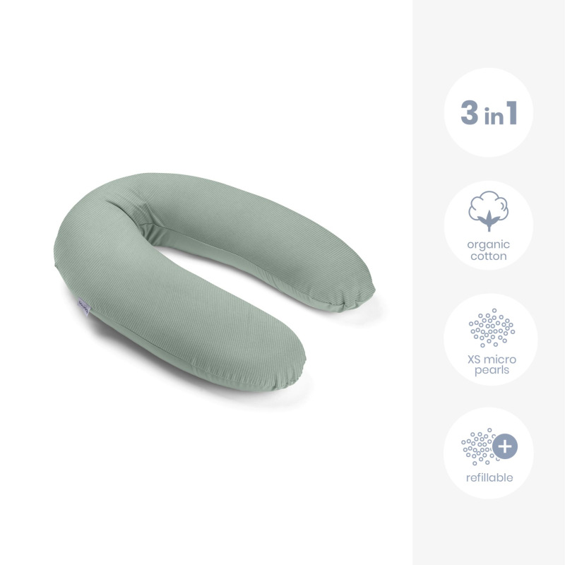 Buddy multifunkčný dojčiaci vankúš, Corduroy Green 1