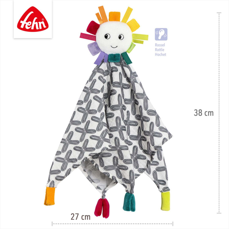 Mušelínový muchláčik so slnkom, DoBabyDoo B&W 4