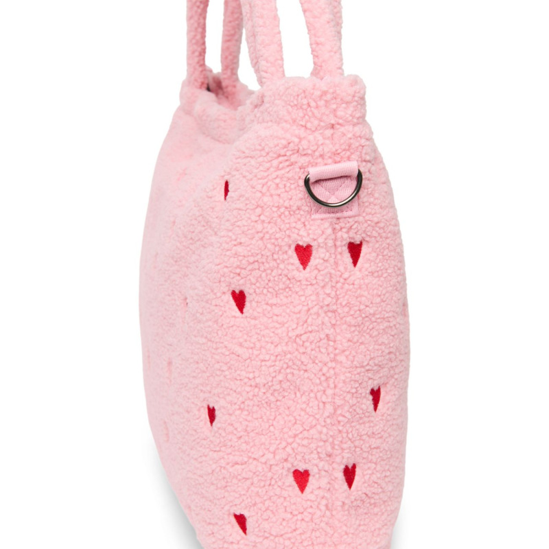 STUDIO NOOS - Teddy DIAPER BAG - prebaľovacia taška | Light Pink Hearts 2