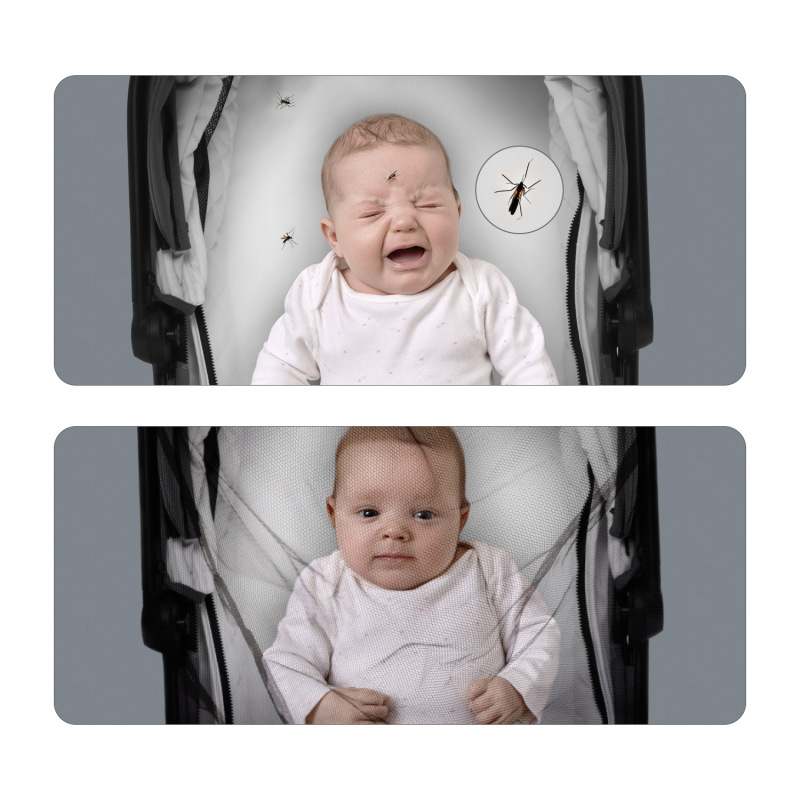 Univerzálna moskytiéra na kočík, Black 3