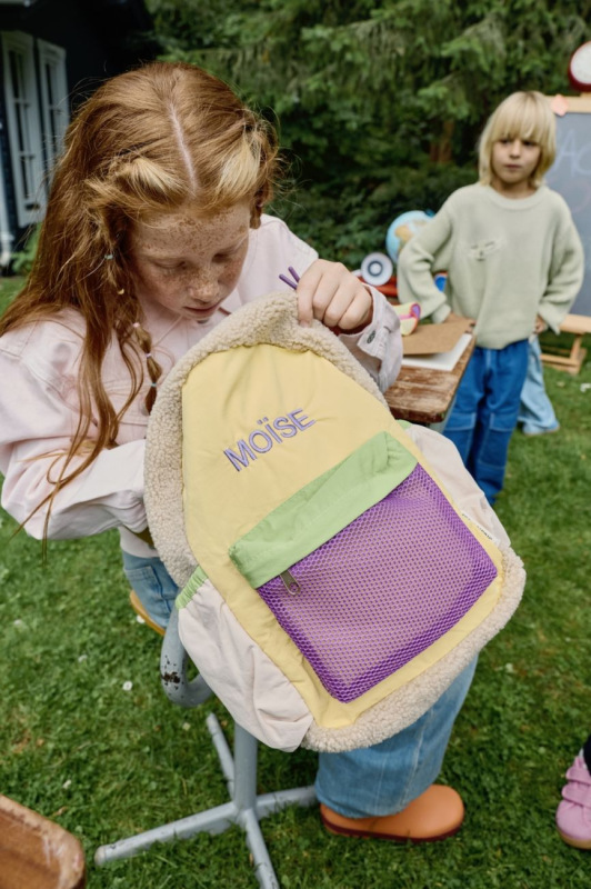 STUDIO NOOS - Patchwork Midi BACKPACK - batůžek | Butter Yellow 5