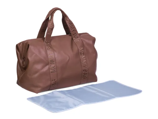 Prebaľovacia taška Mommy Bag Signature Vegan Leather Dark Brown 1