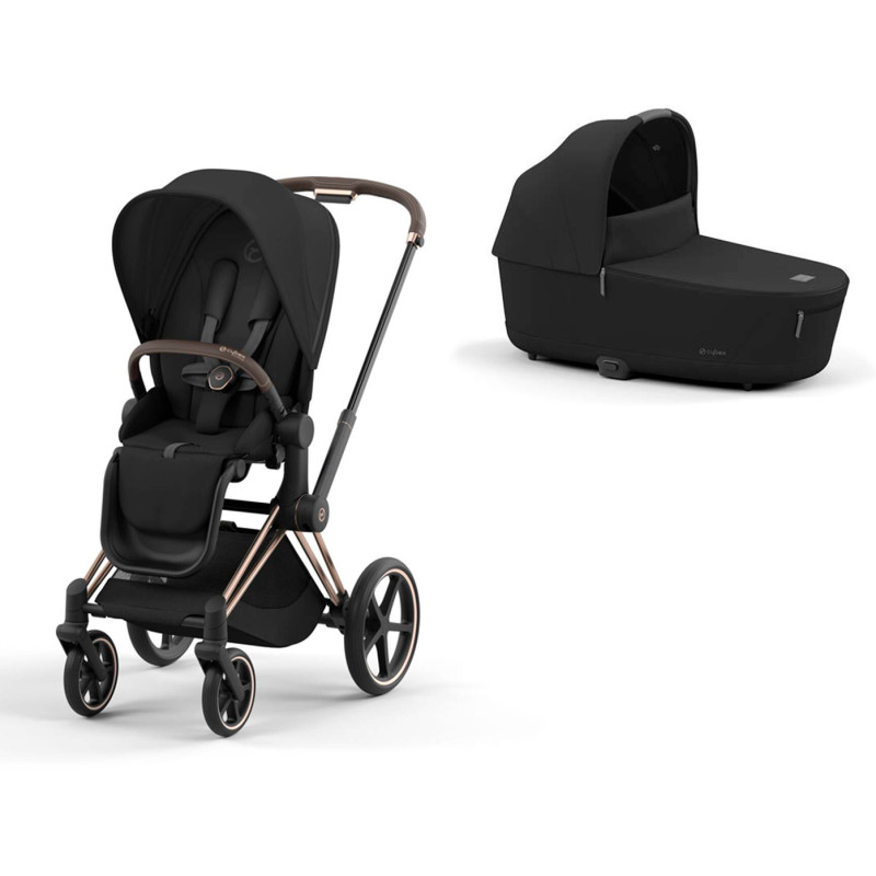 Cybex e-Priam Rose Gold, Sepia Black elektrický kočík