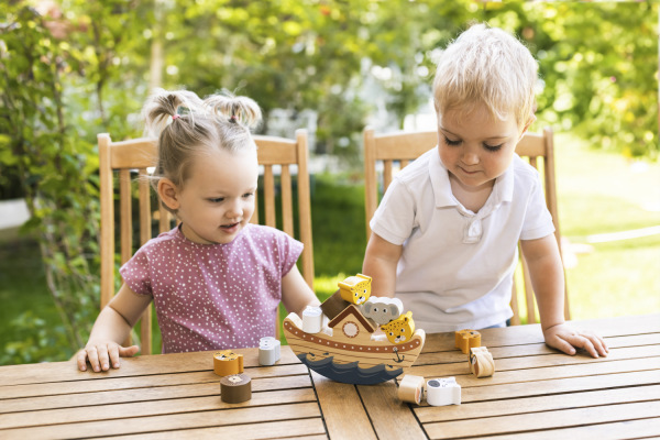 Dřevěná balanční hra archa, Wood 7