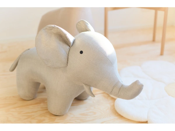 Slon textilný stojaci Grey 8