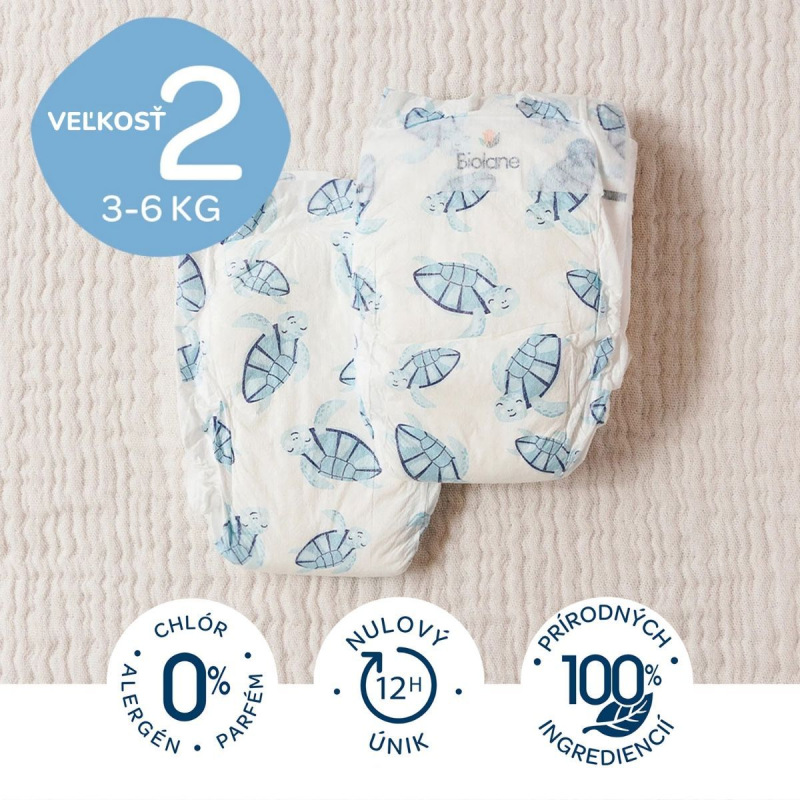 BIOLANE Ekologické plienky veľkosť 2 (3-6 kg), 28ks 1