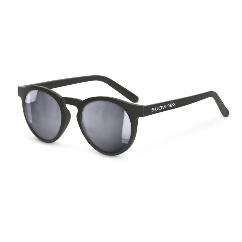 SUAVINEX | Dámske / pánske okuliare polarizované s puzdrom NEW 2025 - ČIERNE guľaté