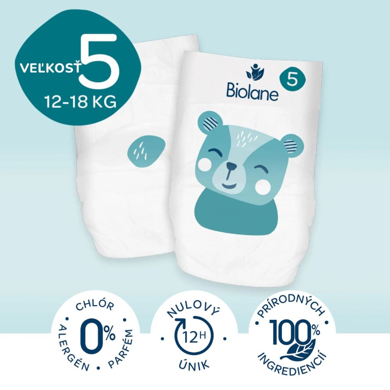 BIOLANE Ekologické plienkové nohavičky 5 (12-18 kg), 40 ks 1