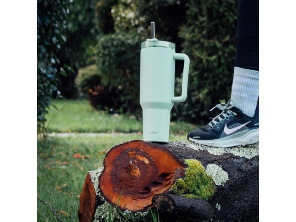 Nerezový termohrnček so slamkou Stream Turquoise 1200 ml 1