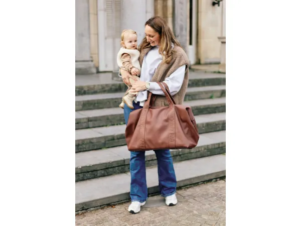 Prebaľovacia taška Mommy Bag Signature Vegan Leather Dark Brown 10