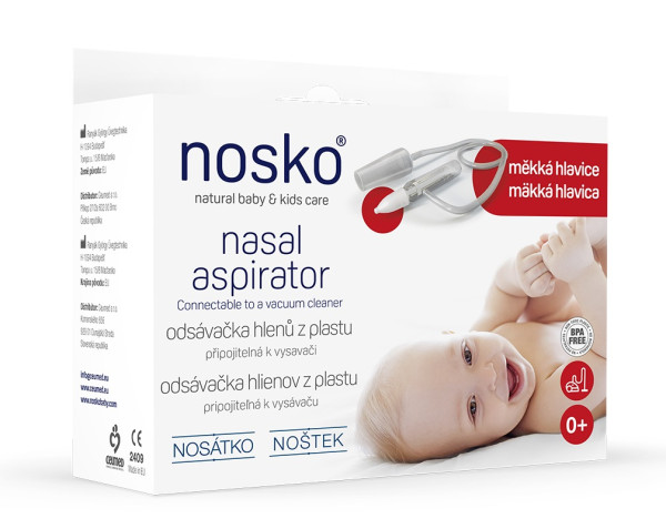 NOSKO Odsávačka nosných hlienov Noštek s mäkkou hlavicou 0m+ 1