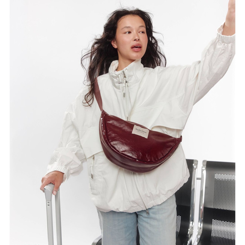 STUDIO NOOS - Leather Adult FANNY kabelka | Burgundy 3