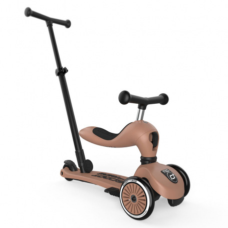 Scoot & Ride Odrážadlo kolobežka 2v1 Highwaykick 1 Push and Go mocha 2