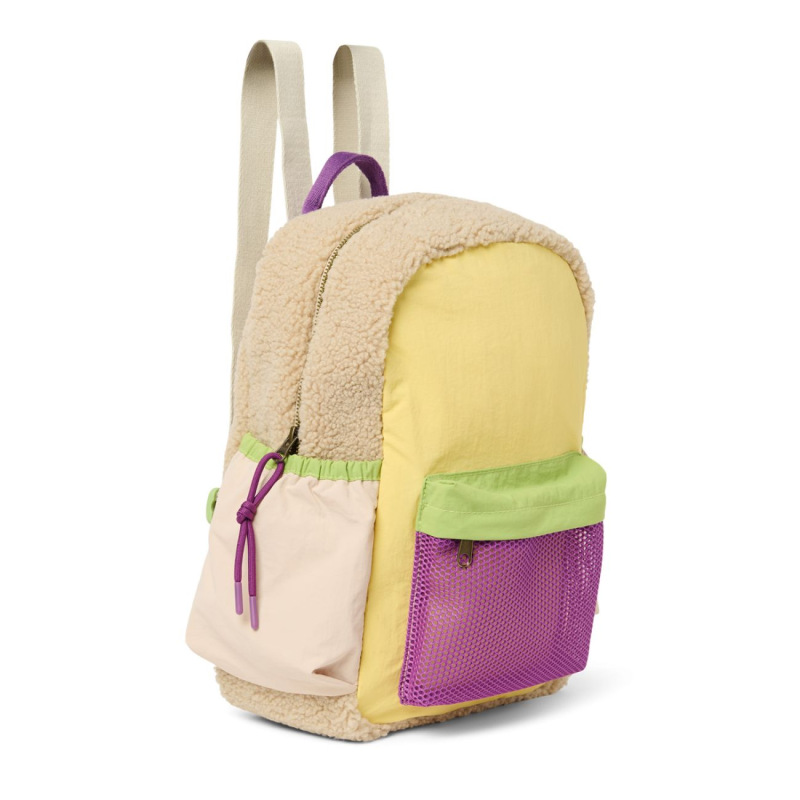 STUDIO NOOS - Patchwork Midi BACKPACK - batůžek | Butter Yellow 1