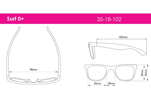 Sluneční brýle Surf 0+, Dusty Rose 1