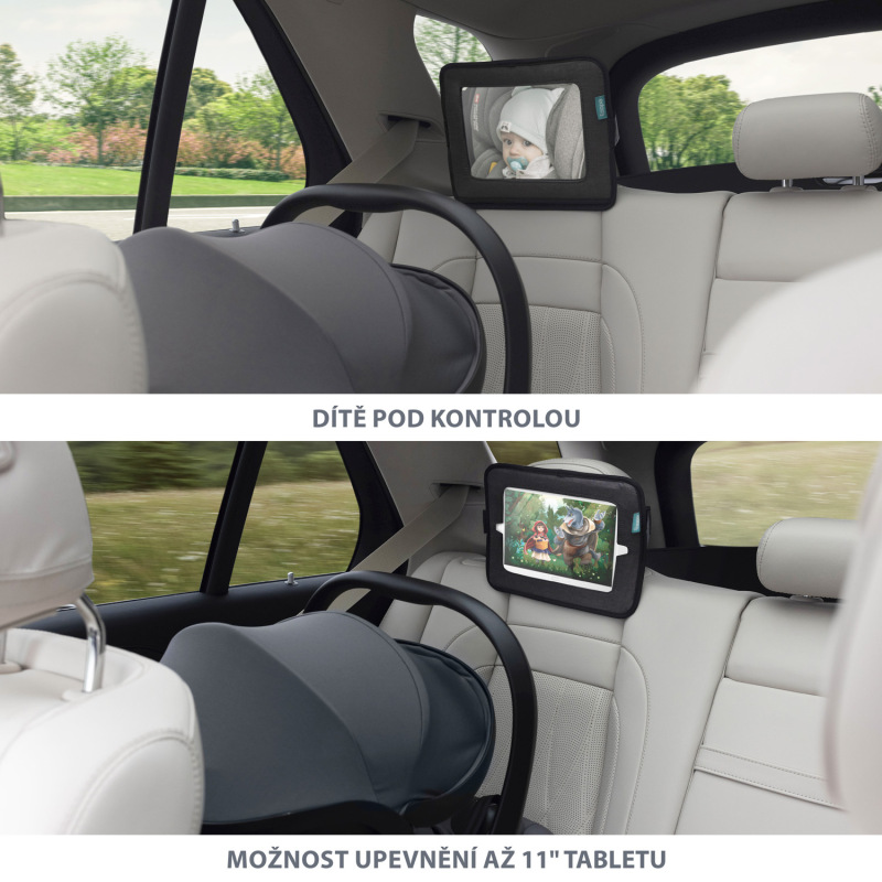 2 v 1 spätné zrkadlo a držiak na tablet 3