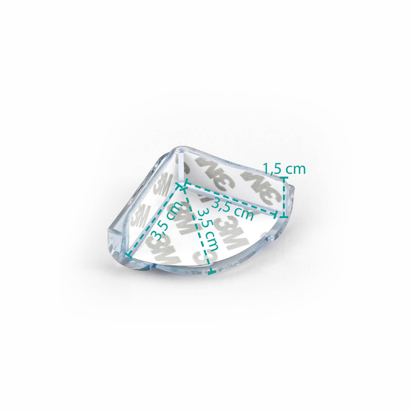 Plastová ochrana rohov 4ks, transparent 3