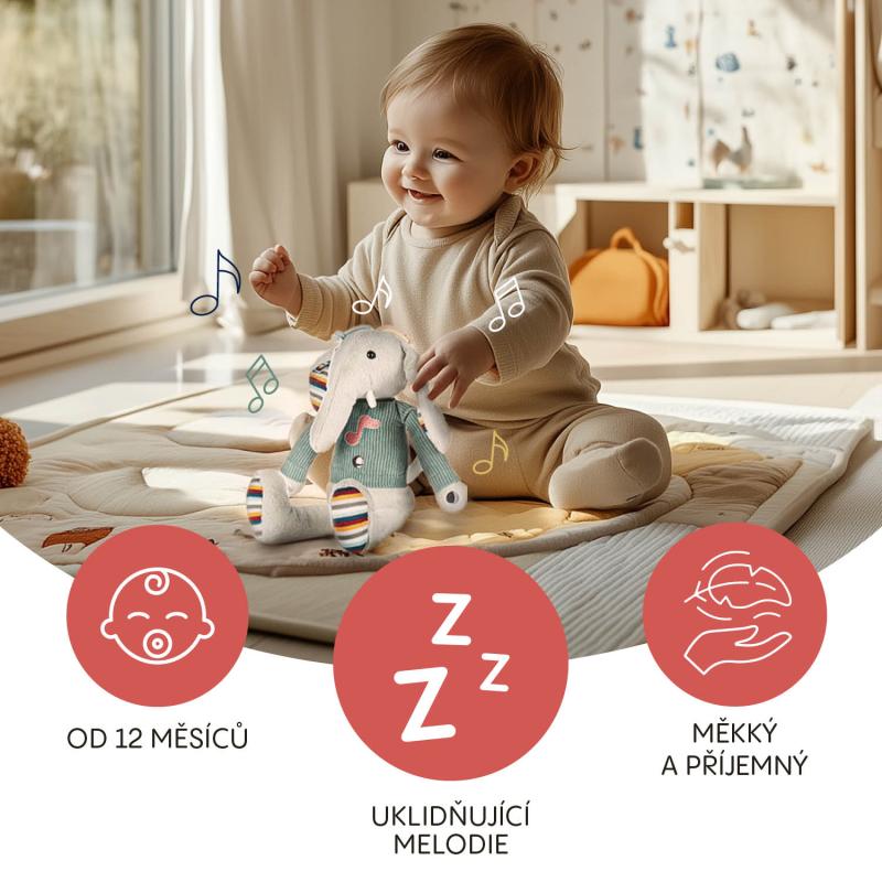 Plyšový interaktívny parťák, Elephant 6