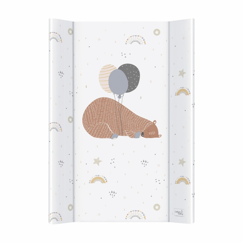 CEBA BABY Podložka prebaľovacia 2-hranná s pevnou doskou (50x80) Comfort Big Bear