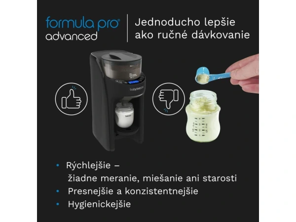 Baby Brezza Formula Pro Advanced All Black - prístroj na prípravu dojčenského mlieka 6