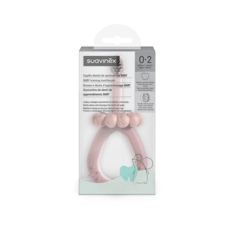 SUAVINEX | Detská kefka na zúbky BABY 0-2 roky - ružová 5