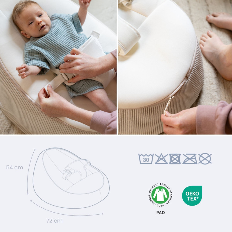 Doomoo Seat & Grow rastúcí sedacie vak, Sand 3