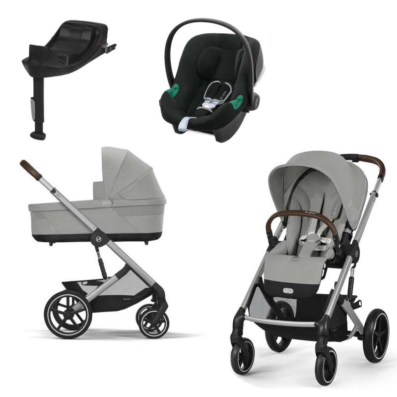 Cybex Balios S Lux 2025 Stone Grey + Cybex Aton B2 + Basa Isofix