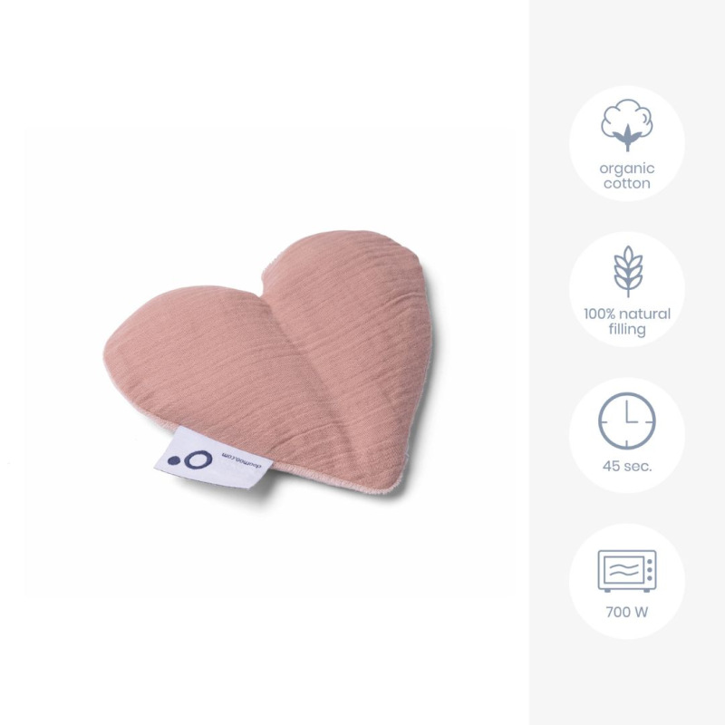 Doomoo Snoogy nahrievacia vankúš, Heart 3