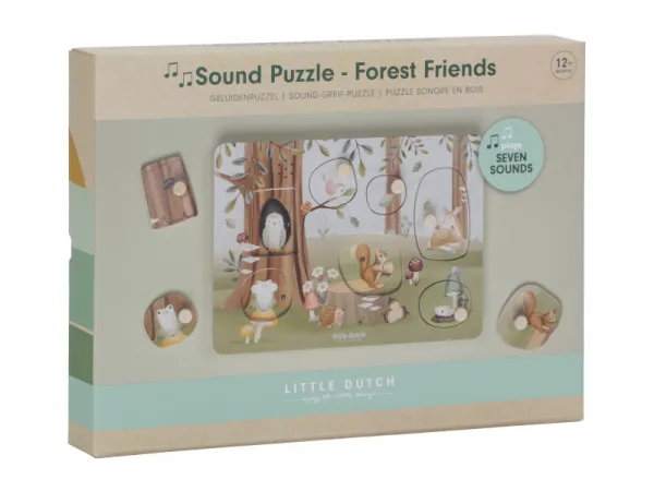 Vkladacie puzzle so zvukom Forest Friends 3