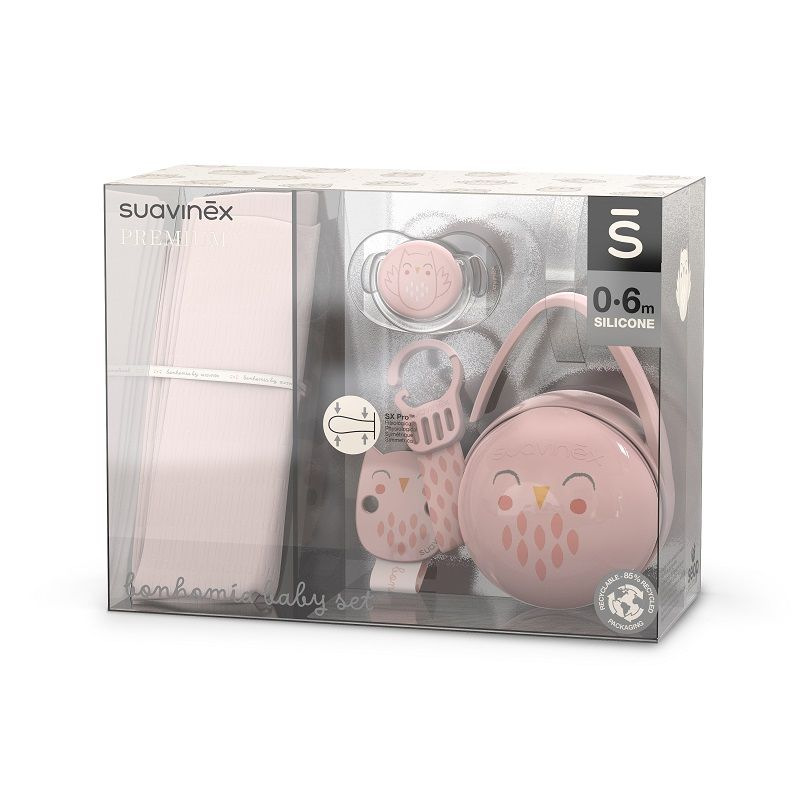 SUAVINEX | Darčekový baby set BONHOMIA - ružový 1