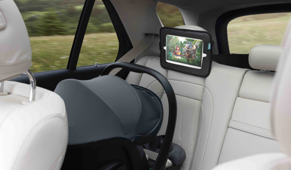 2 v 1 spätné zrkadlo a držiak na tablet 7