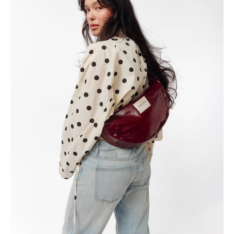 STUDIO NOOS - Leather Adult FANNY kabelka | Burgundy 4