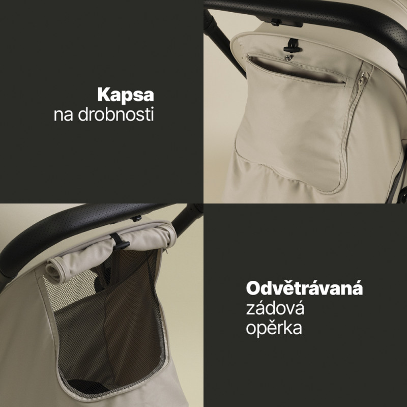 Športový kočík Jet, Ivory Beige 3