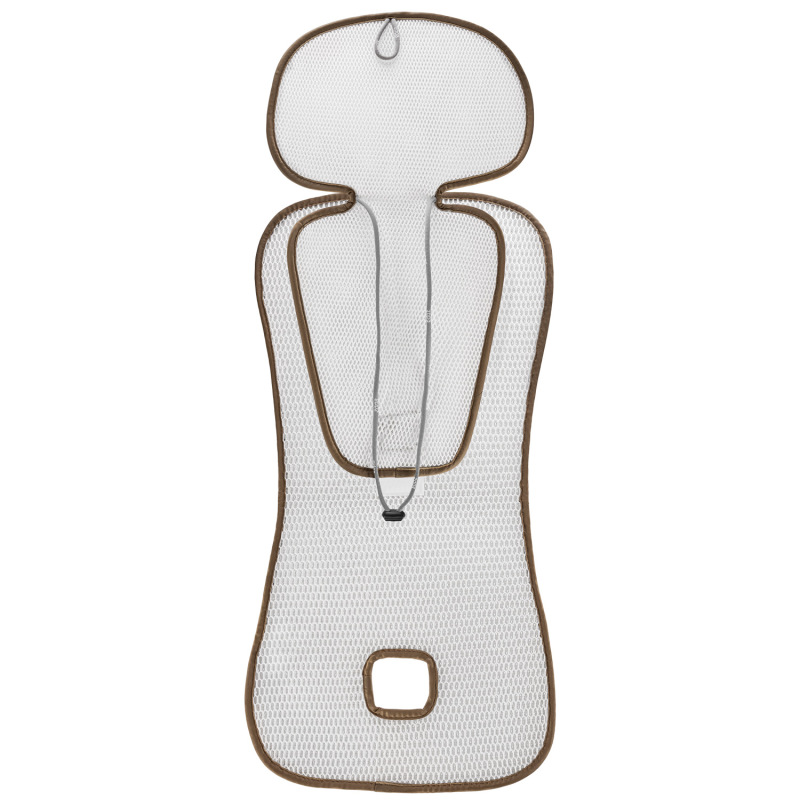 Priedušná podložka do autosedačky Breeze sk. 2/3, Toffee Brown 8