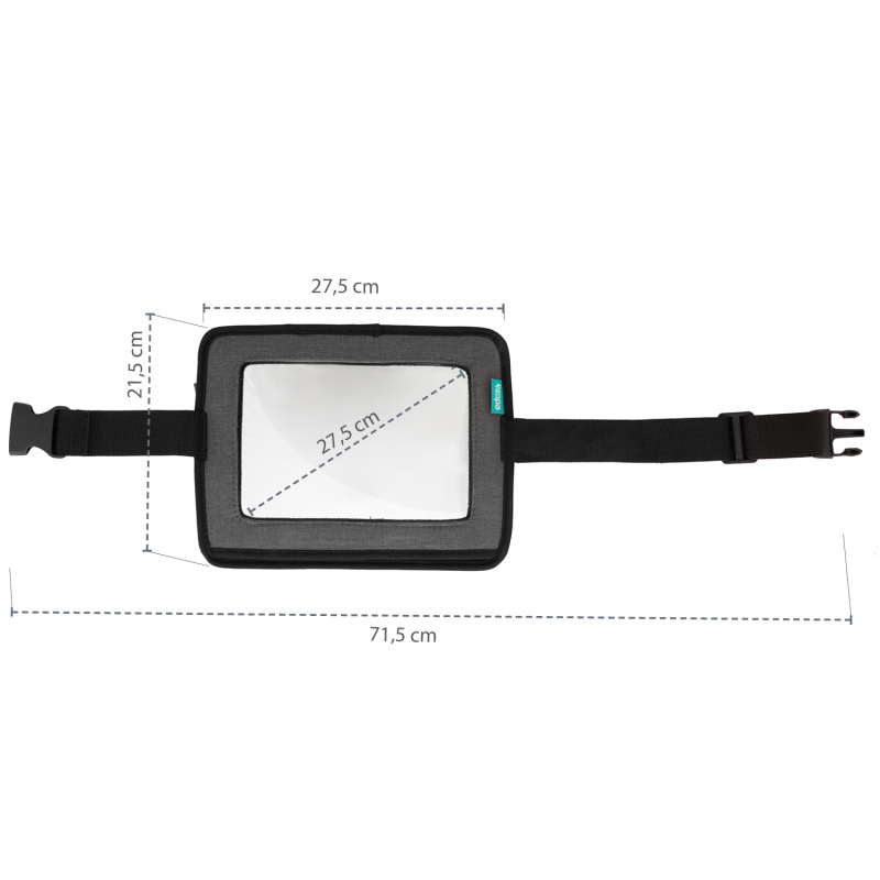 2 v 1 spätné zrkadlo a držiak na tablet 4