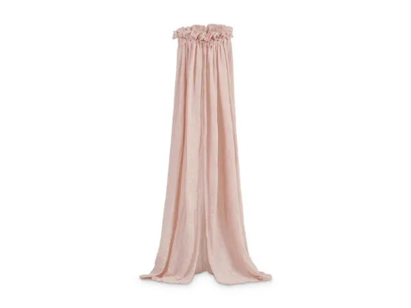 Nebesá nad postieľku Vintage 155cm Pale Pink