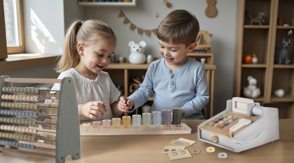 Drevená hra Montessori Počítanie 3