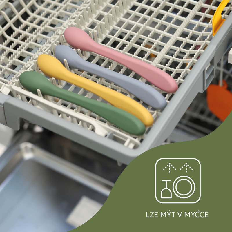 Silikónová lyžica, Forest Green 4