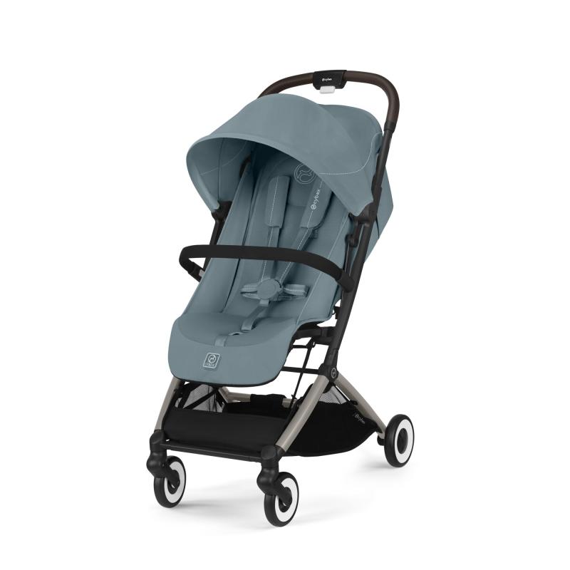 Kočík do lietadla Cybex Orfeo 2025 Stormy Blue, Taupe frame 6