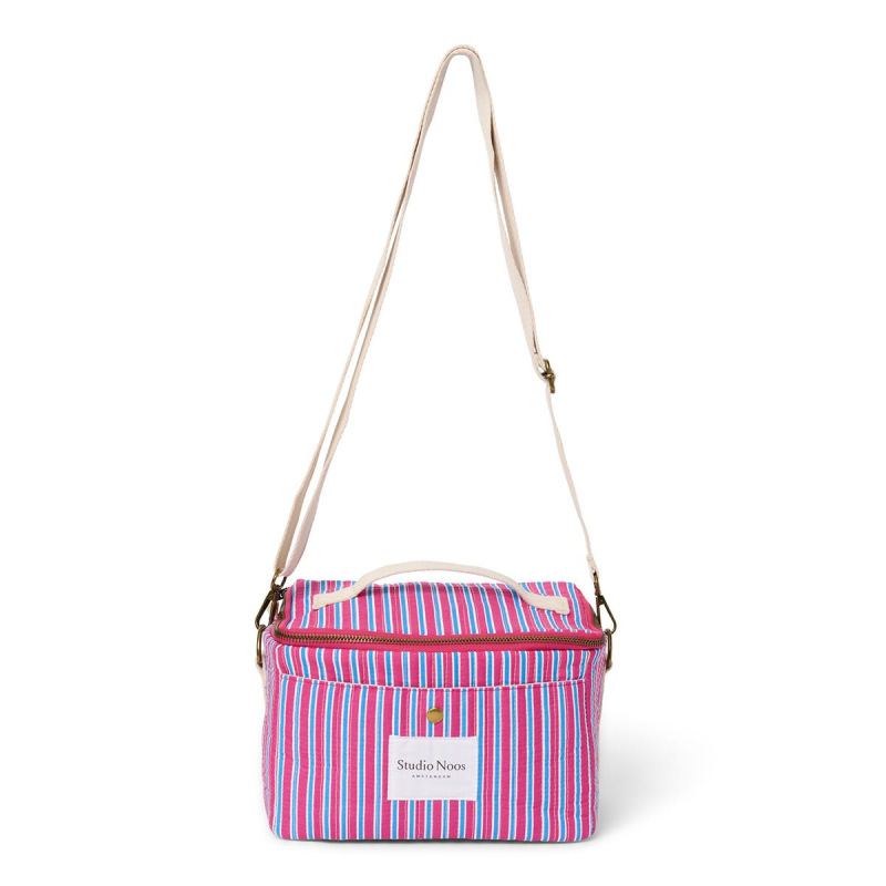 STUDIO NOOS - Poplin Coller bag - chladiaca taška | Raspberry Striped 1