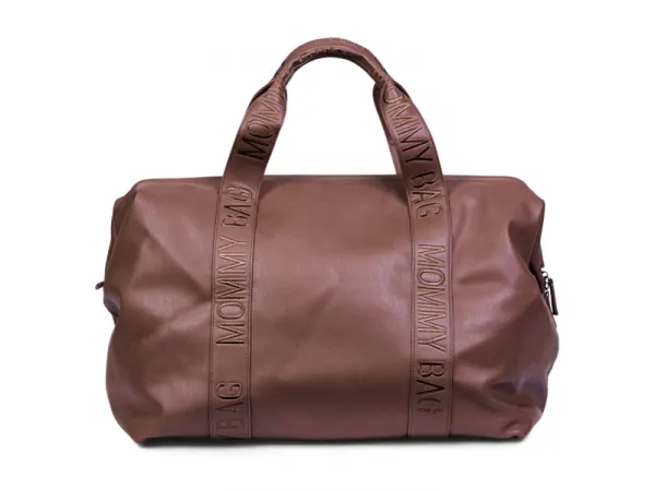 Prebaľovacia taška Mommy Bag Signature Vegan Leather Dark Brown