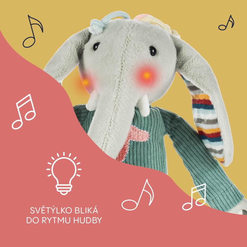 Plyšový interaktívny parťák, Elephant 8