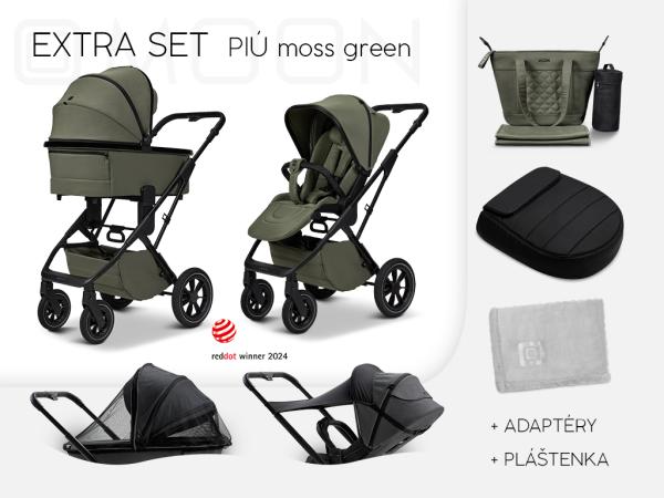 Moon PIU EXTRA SET, farba MOSS GREEN / BLACK CHROME