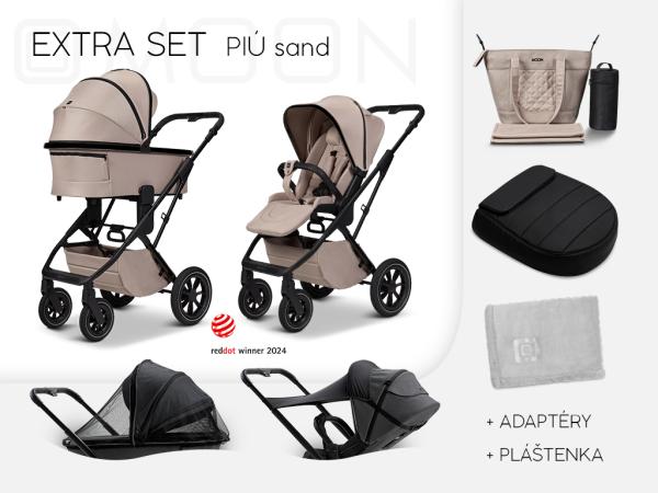 Moon PIU EXTRA SET , farba SAND / BLACK CHROME