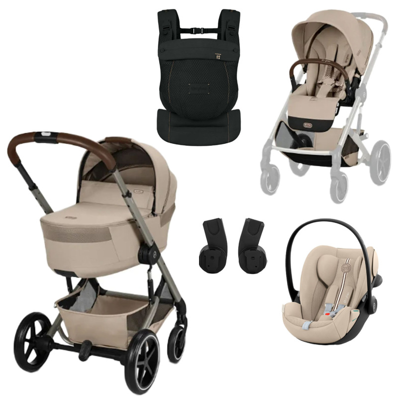 CYBEX Balios S Lux 2026 Set S Fold Cot + nosič AMYA – Beige
