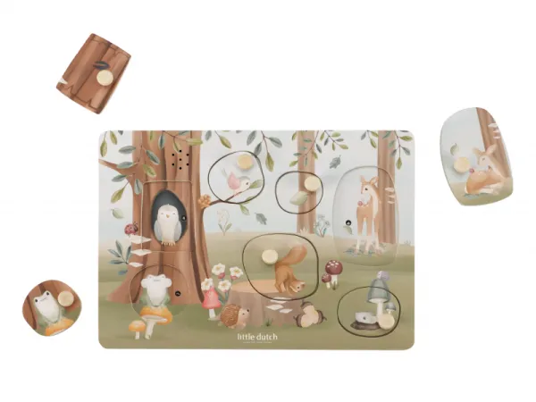 Vkladacie puzzle so zvukom Forest Friends 1