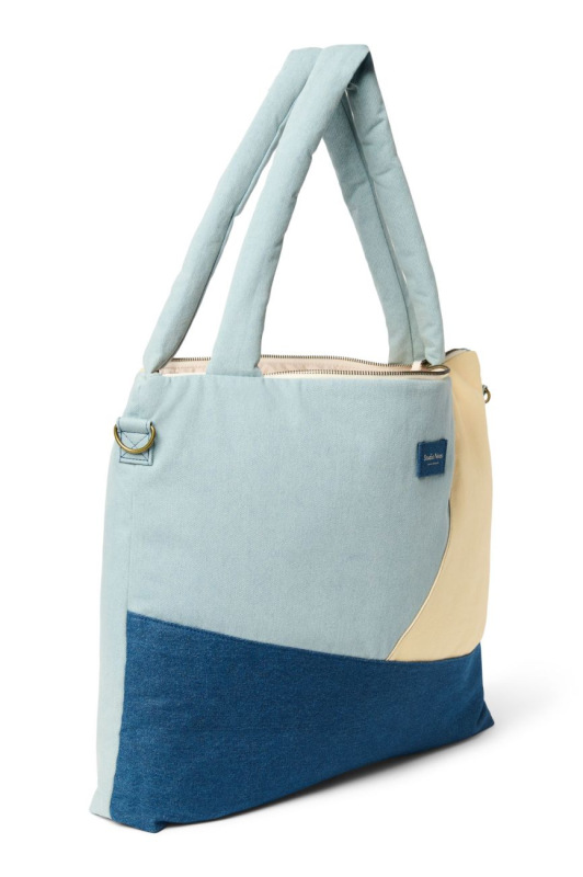 STUDIO NOOS - Patchwork DIAPER BAG - přebalovací taška | Denim 1