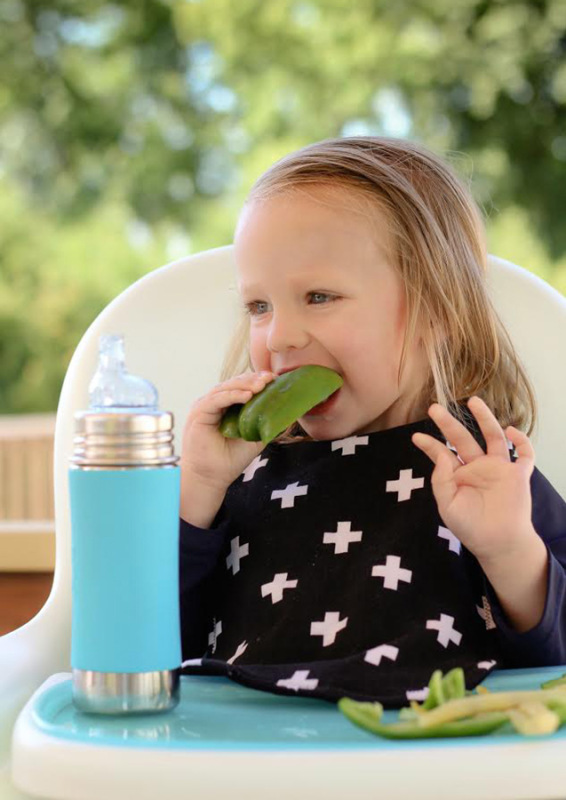 PURA Nerezová fľaša s náustkom 325ml, Aqua 1